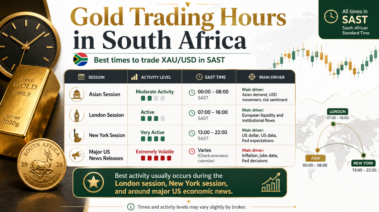 Gold Trading Hours in South Africa