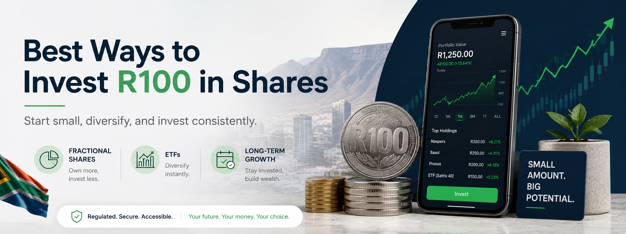 Best Ways to Invest R100 in Shares