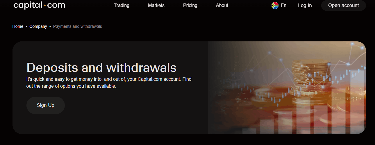 Capital.com Deposit and Withdrawal
