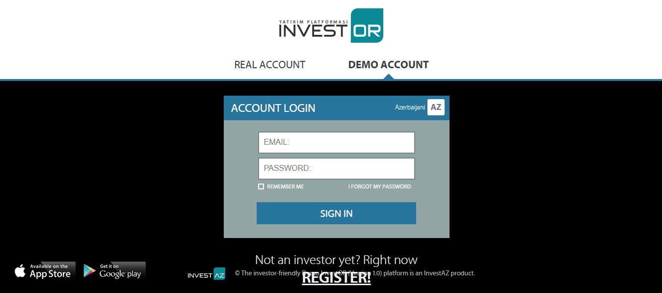 Open an account 