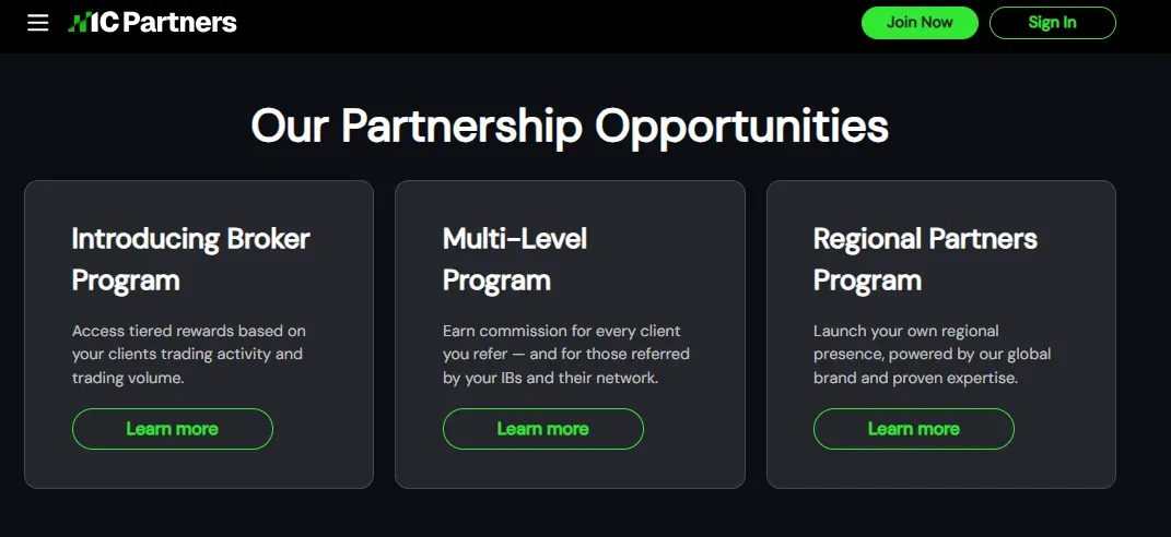IC Markets Partners&nbsp;Opportunities