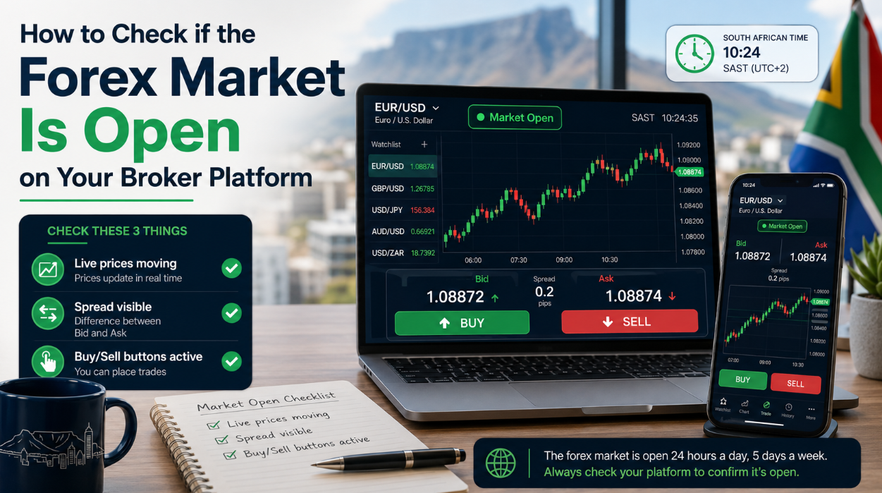 How to Check if the Forex Market Is Open on Your Broker Platform