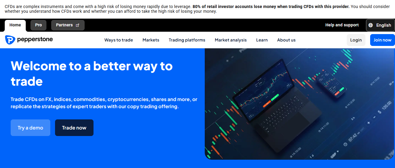 Pepperstone  1:500 leverage