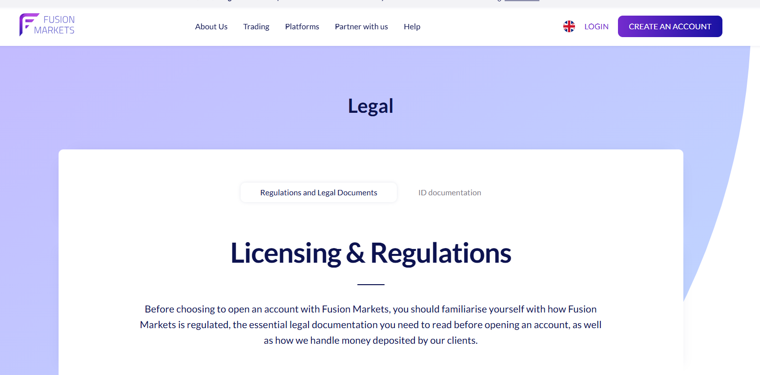 Fusion Markets Safety and Security