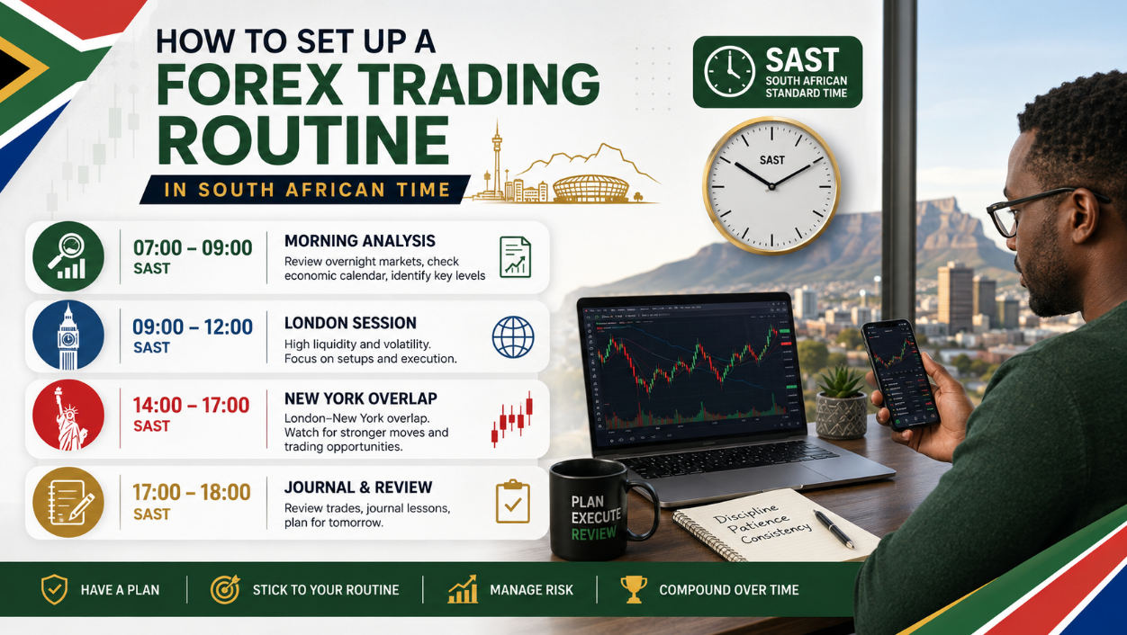 How to Set Up a Forex Trading Routine in South African Time