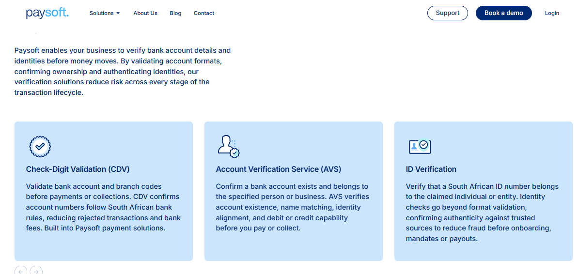 Paysoft Bank Account Verification