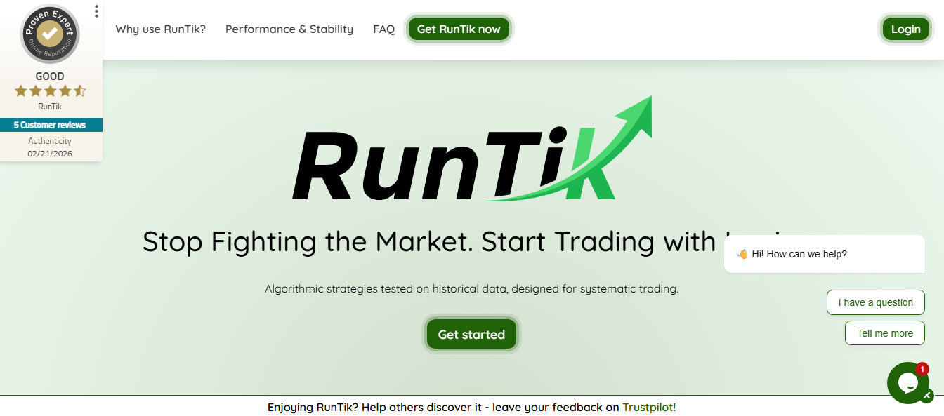RunTik Forex Robot Traders for South Africa