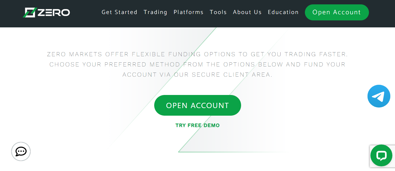Zero Markets Deposit