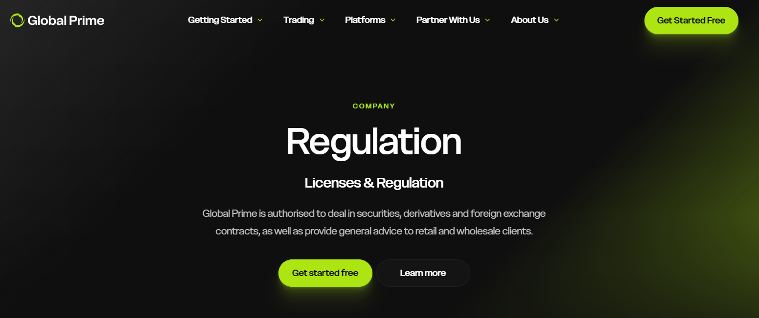 Global Prime safety, regulation and client-money protections