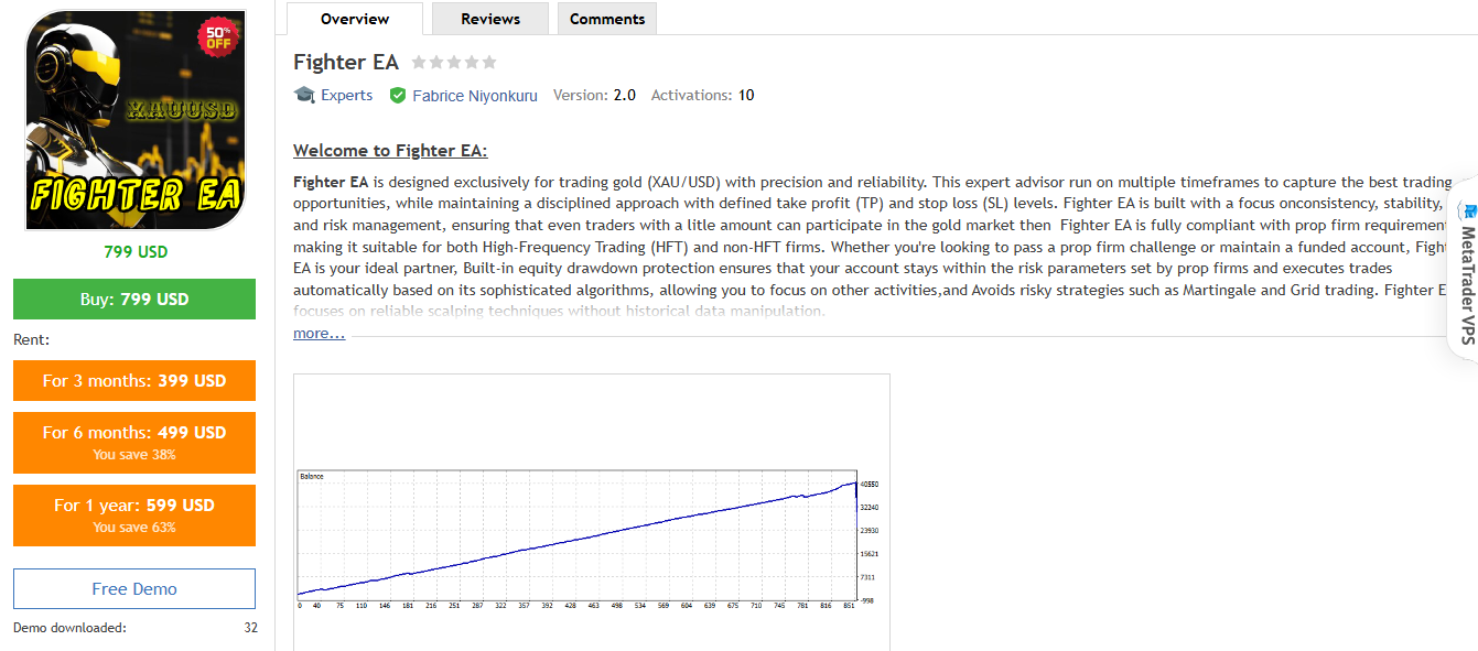 Market Fighter EA Forex Robot Traders for South Africa