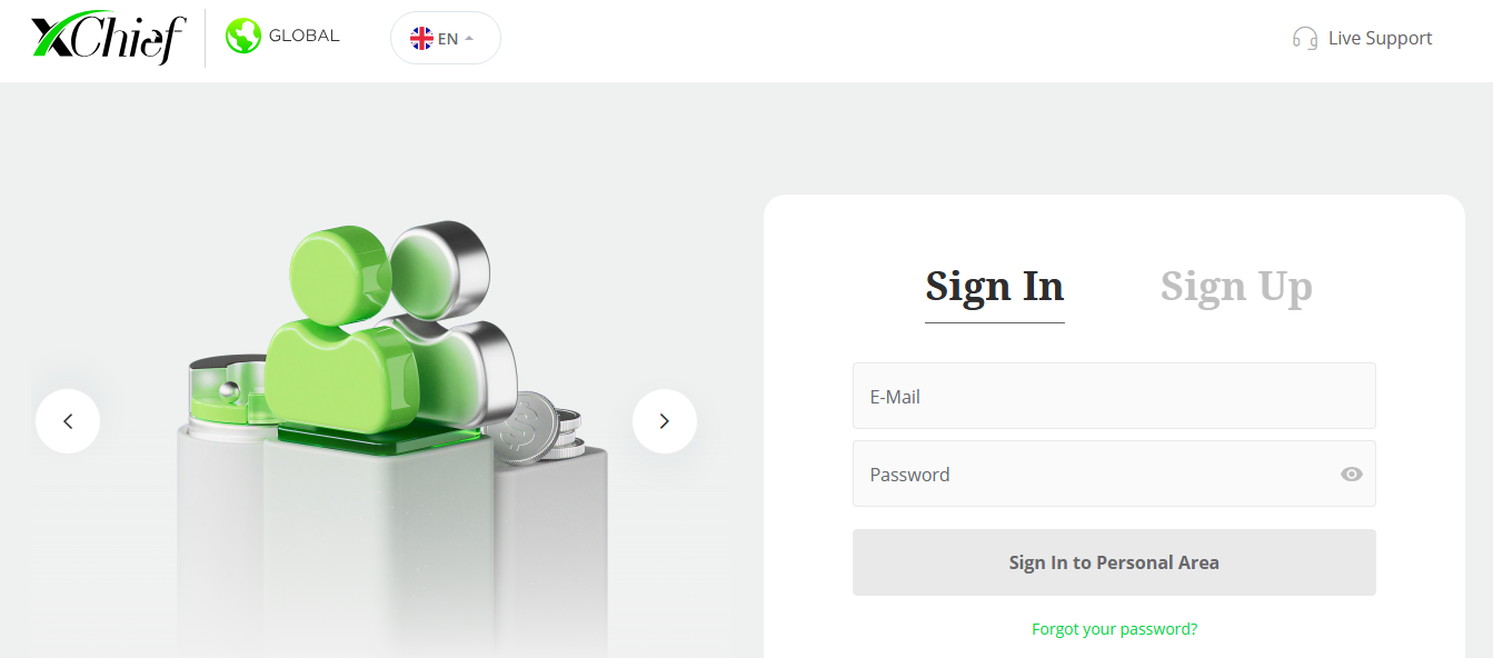 xChief 100 USD Forex No-Deposit Welcome Bonuses