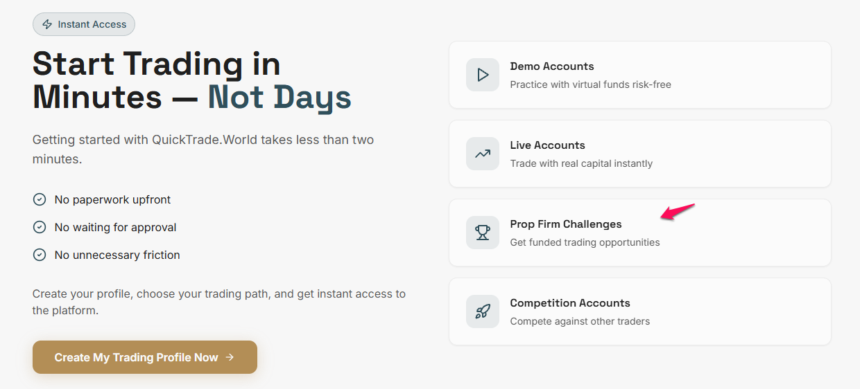 Prop Challenge Account