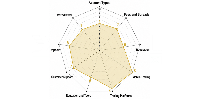 TD Markets Capital Spider Chart