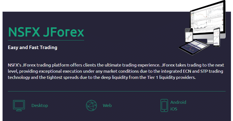 NSFX Trading platforms JForex