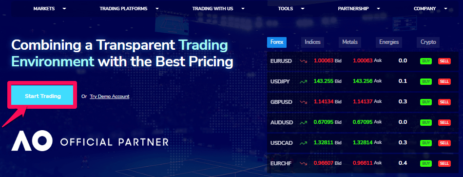 How to open a TradeMax account step 1 