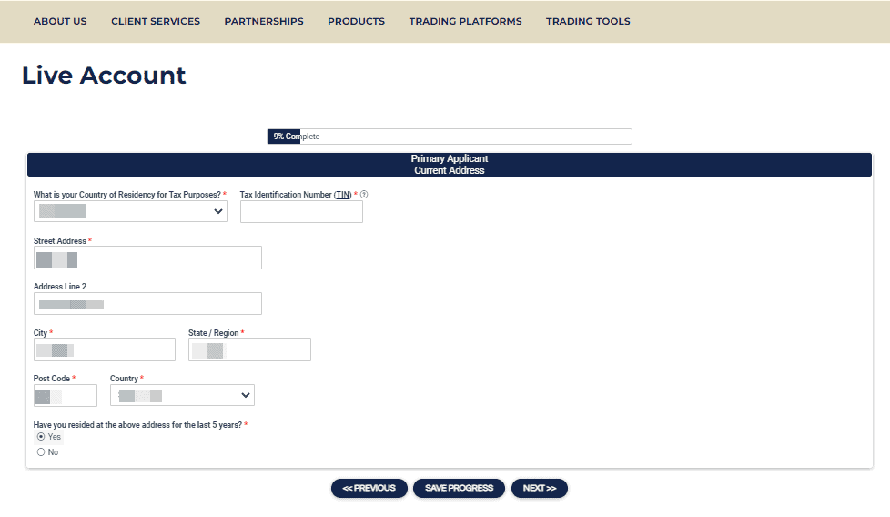 How to Open an Mex Exchange Account step 2