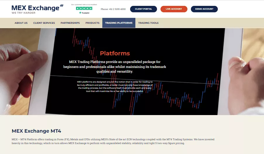 MEX Exchange Trading Platforms