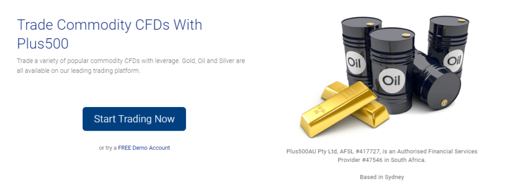 Plus500 Commodities Trading