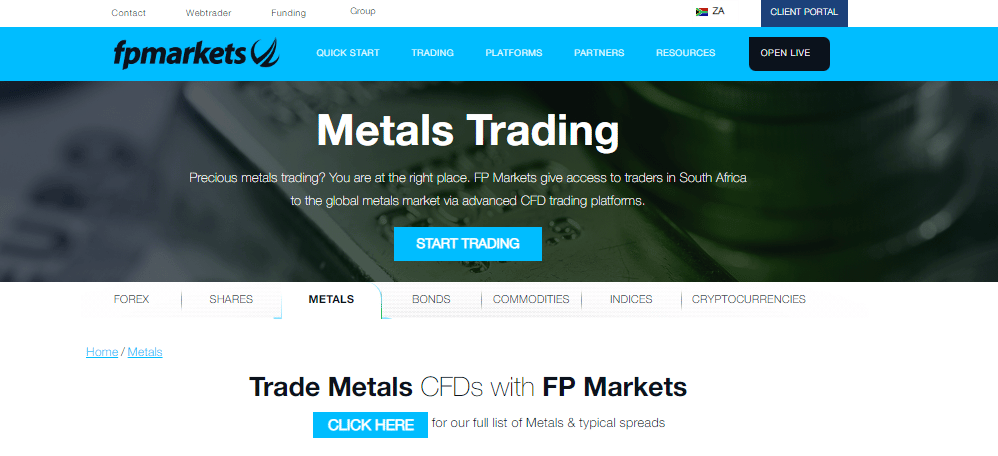 FP Markets Gold