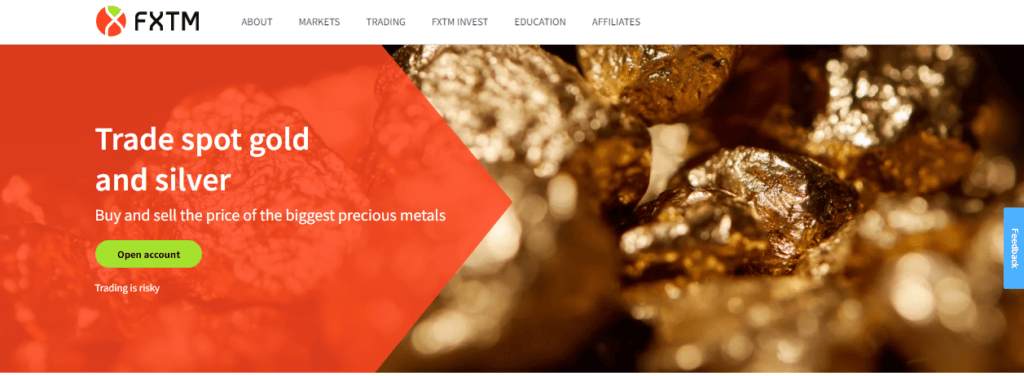 FXTM Gold Trading