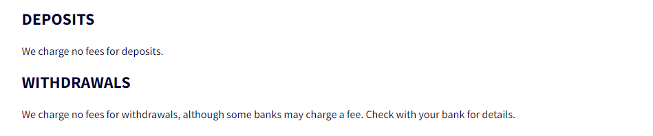 HFTrading Deposit and withdrawal