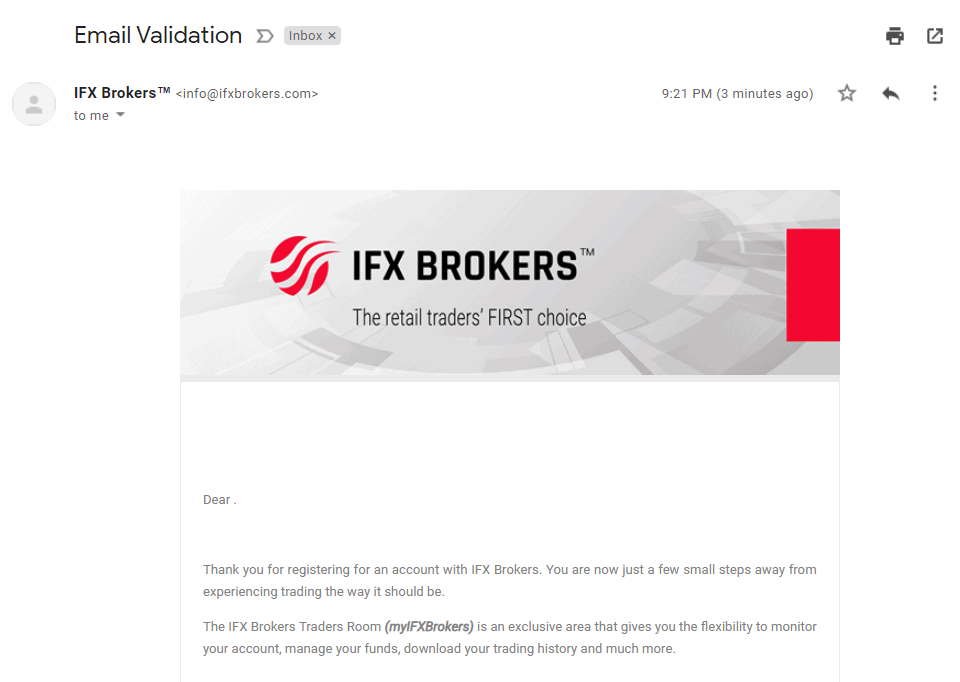 How to Open an IFX Account - Step 3