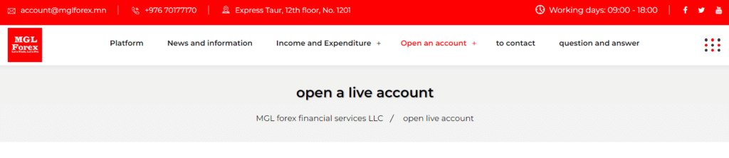 MGL Forex Accounts