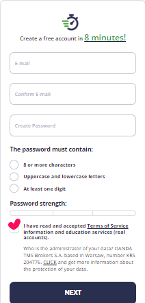 How to open a TMS Brokers account step 3 