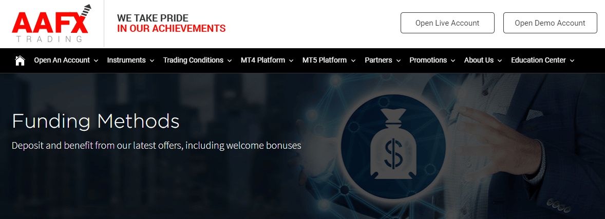 AAFX Trading Deposit and Withdrawal