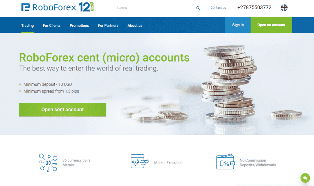 RoboForex Micro Account