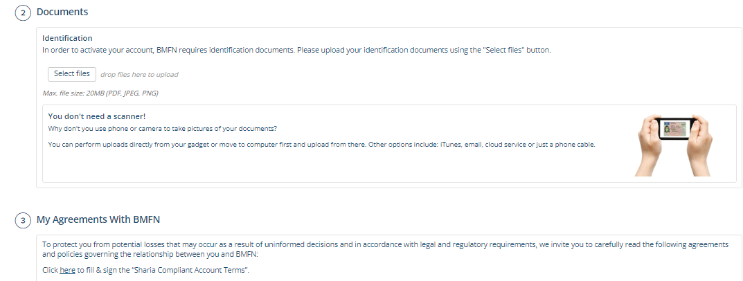 How to Open a BMFN Account Step 4