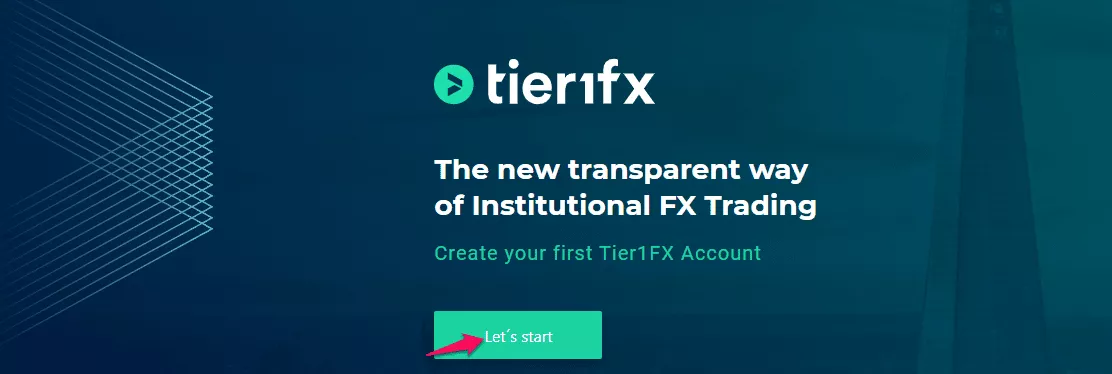 How to open a Tier1FX account step 2