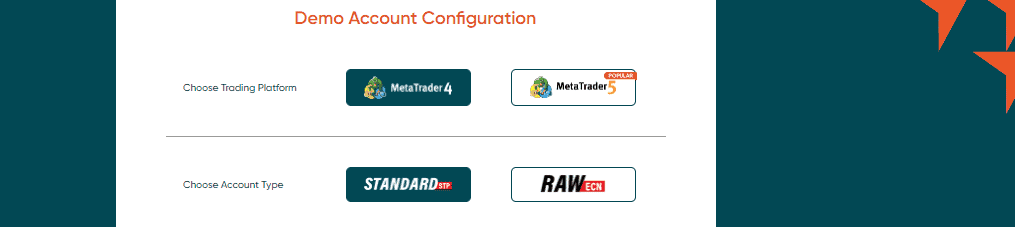 Vantage Demo Account step 3