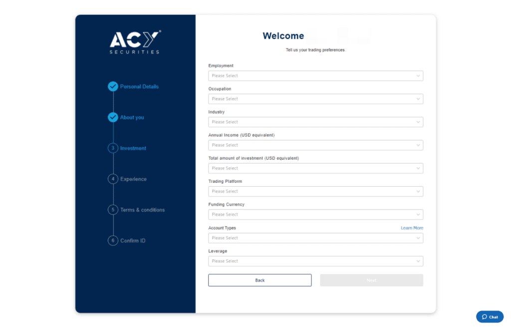 ACY Securities Open Account 3
