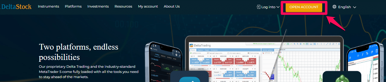 How to Open a DeltaStock Trading account step 1 How to Open a DeltaStock Trading account step 1