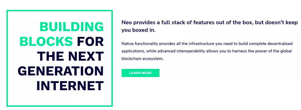 Neo features and assets offered