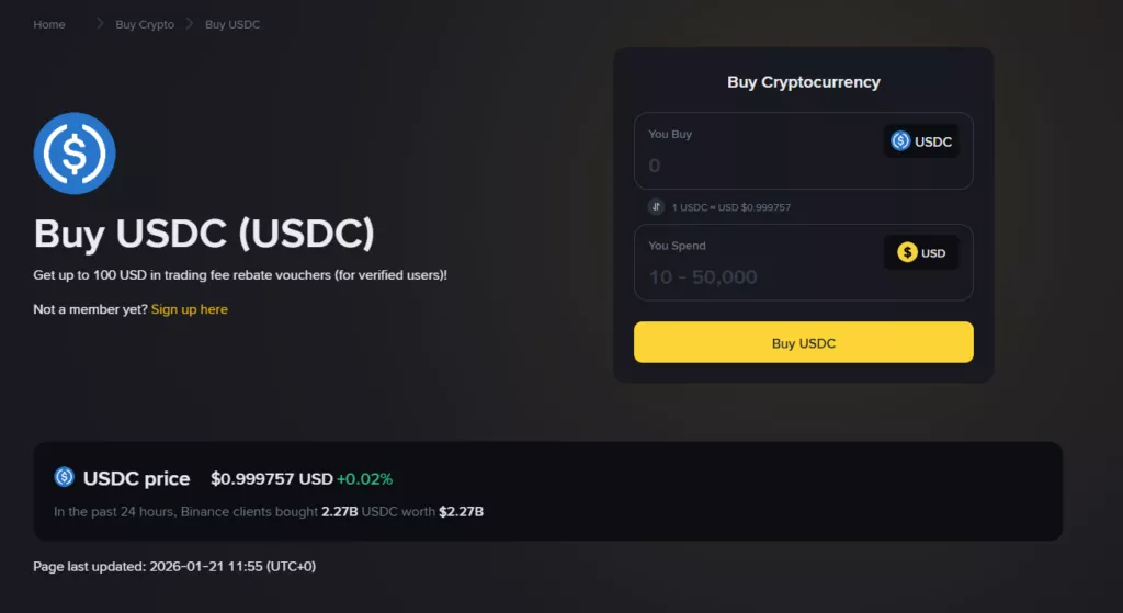 USD Coin Account