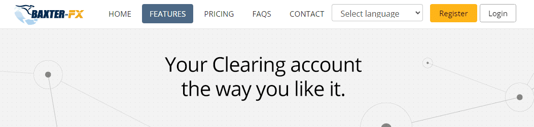 Baxter FX Account Types
