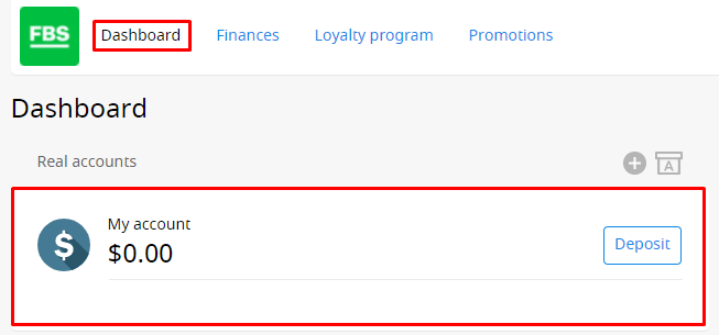 How to make a deposit with FBS step 4