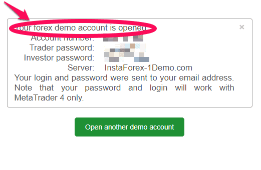 How to set up an InstaForex Demo Account &ndash; Step 4