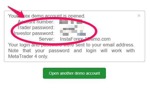 How to set up an InstaForex Demo Account &ndash; Step 5