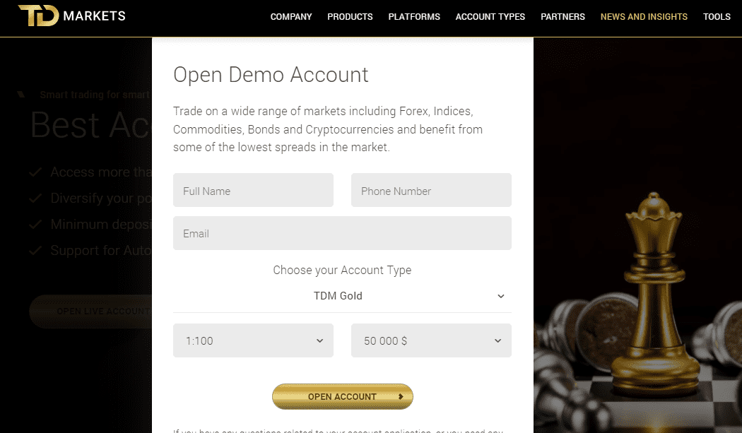 How to set up a Demo Account &ndash; Step by Step step 3