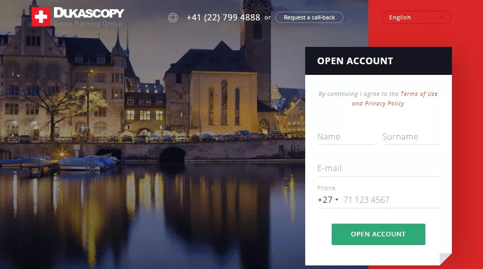 How to Open a Dukascop Account Step 2 