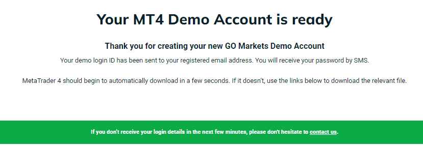 How to set up a Go Markets Demo Account &ndash; Step 3