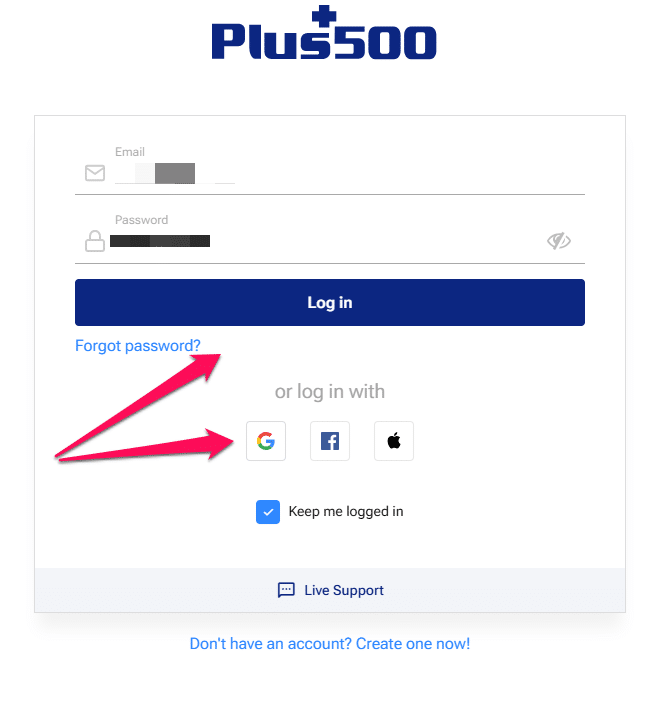 How to Make a Deposit with Plus500 step 1