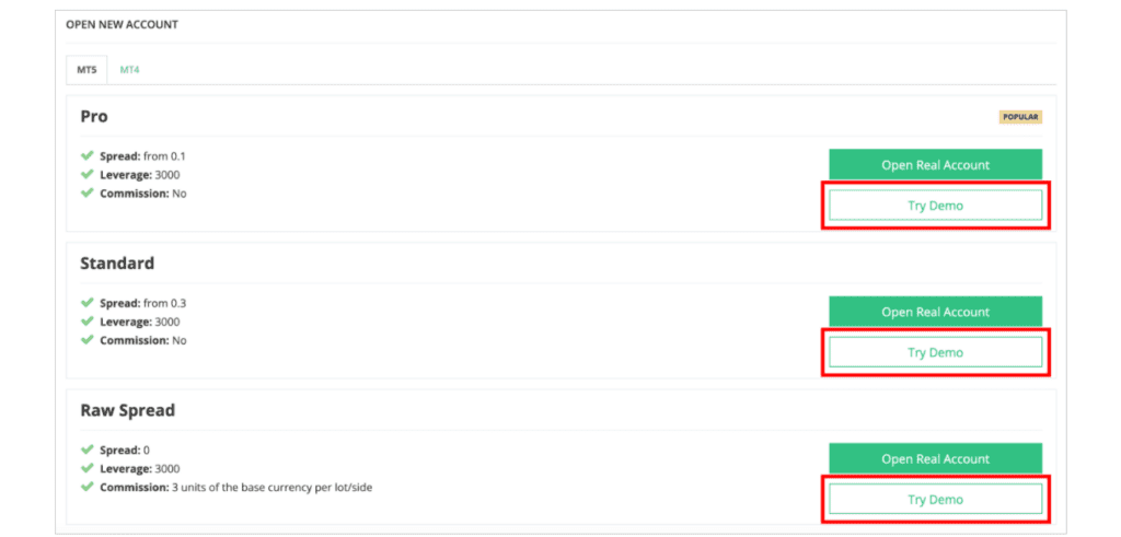 How to Open a JustMarkets Demo Account - Step 5