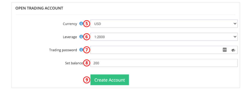 How to Open a JustMarkets Demo Account - Step 6