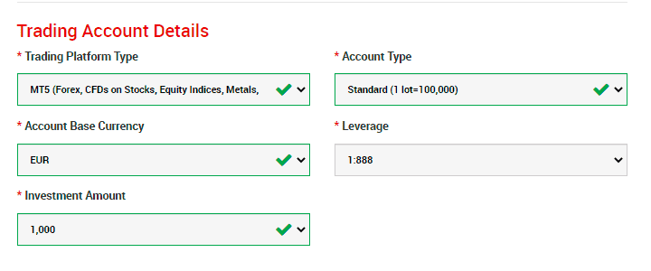 How to set up an XM Demo Account &ndash; Step 3