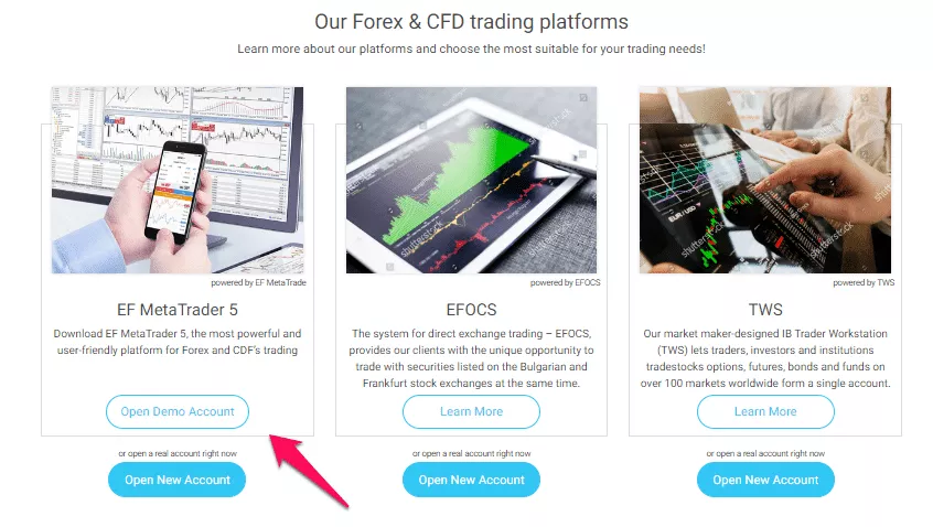 How to set up a EuroFinance Demo Account &ndash; Step by Step step 2