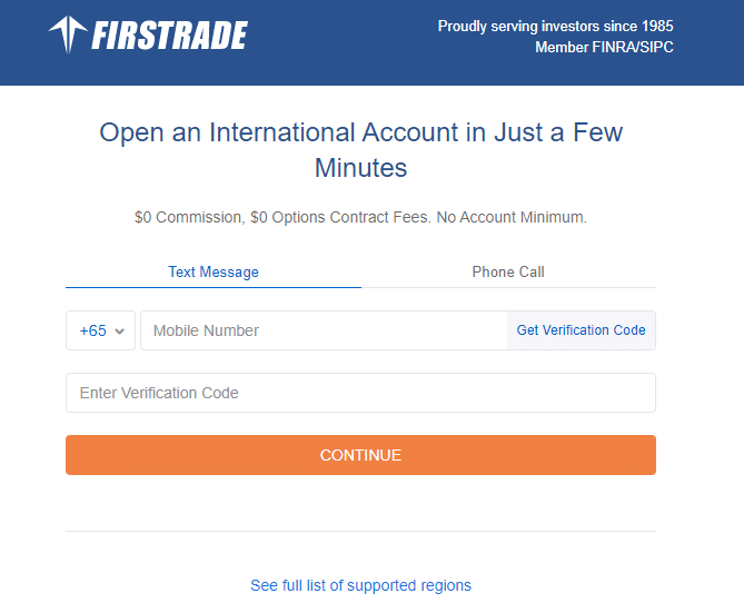 How to Open a Firstrade Account Step 2